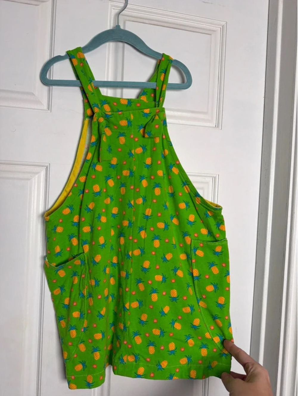 Boutique Pineapple Overall Dress 6x Floral